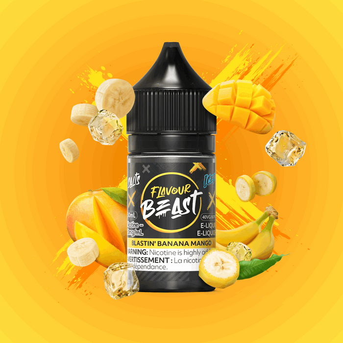 FLAVOUR BEAST SALTS 30ML Blastin’ Banana Mango Iced / 10MG Salt Nic FLAVOUR BEAST SALTS 30ML | Downtown Smokes N Vapes