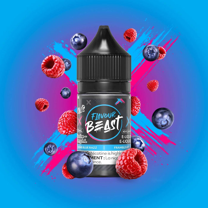 FLAVOUR BEAST SALTS 30ML Bomb Blue Razz / 10MG Salt Nic FLAVOUR BEAST SALTS 30ML | Downtown Smokes N Vapes