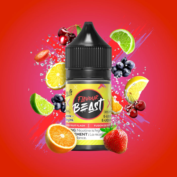 FLAVOUR BEAST SALTS 30ML Flippin’ Fruit Flash / 10MG Salt Nic FLAVOUR BEAST SALTS 30ML | Downtown Smokes N Vapes