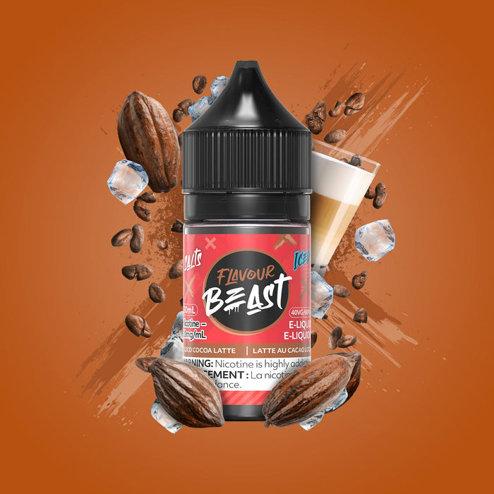 FLAVOUR BEAST SALTS 30ML Loco Cocoa Latte Iced / 10MG Salt Nic FLAVOUR BEAST SALTS 30ML | Downtown Smokes N Vapes