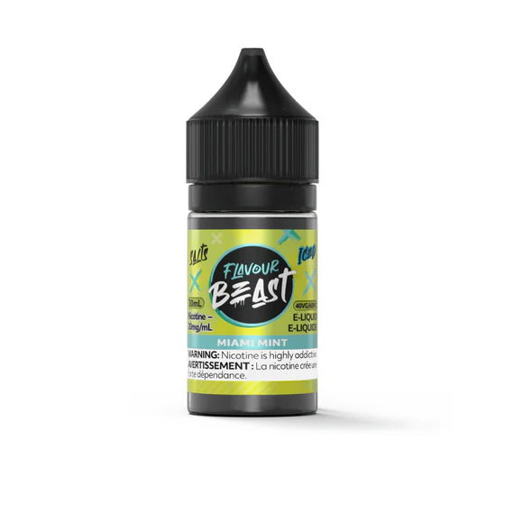 FLAVOUR BEAST SALTS 30ML Miami Mint Iced / 20MG Salt Nic FLAVOUR BEAST SALTS 30ML | Downtown Smokes N Vapes