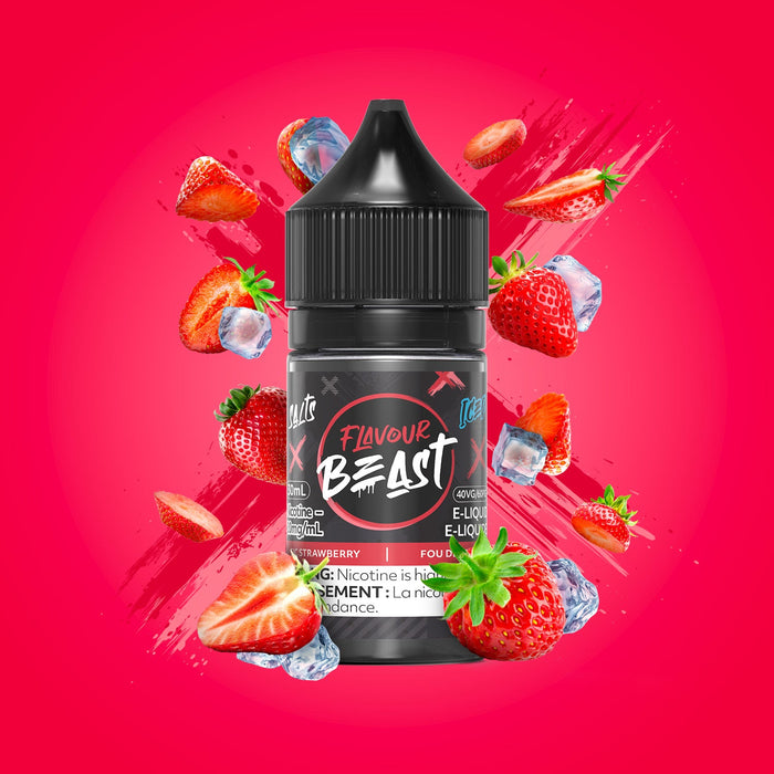 FLAVOUR BEAST SALTS 30ML Sic Strawberry Iced / 10MG Salt Nic FLAVOUR BEAST SALTS 30ML | Downtown Smokes N Vapes