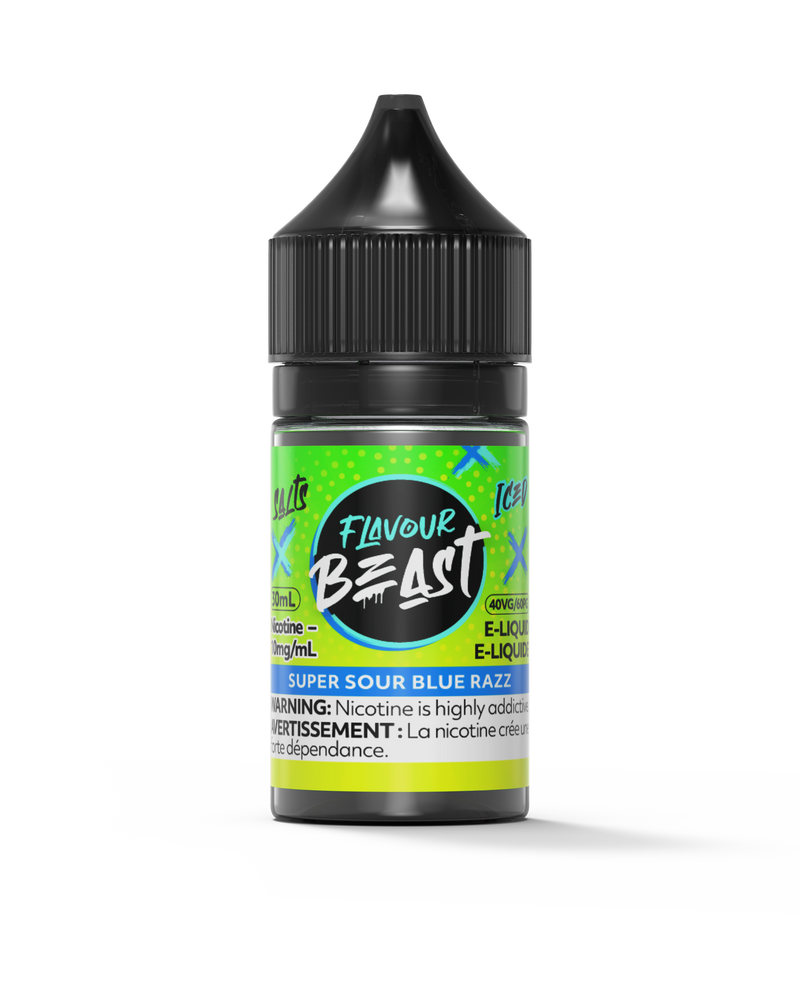 FLAVOUR BEAST SALTS 30ML Super Sour Blue Razz / 20MG Salt Nic FLAVOUR BEAST SALTS 30ML | Downtown Smokes N Vapes