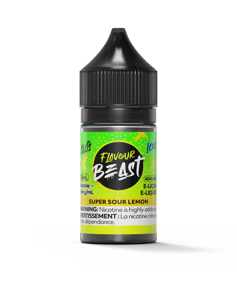 FLAVOUR BEAST SALTS 30ML Super Sour Lemon / 20MG Salt Nic FLAVOUR BEAST SALTS 30ML | Downtown Smokes N Vapes