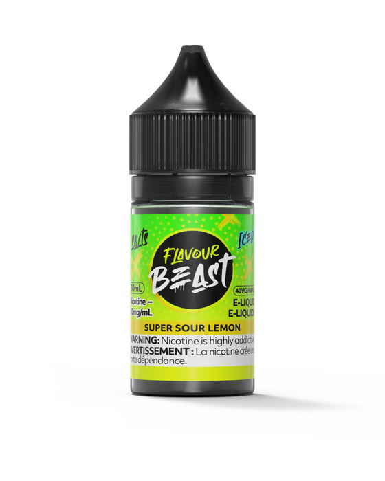 FLAVOUR BEAST SALTS 30ML Super Sour Lemon / 20MG Salt Nic FLAVOUR BEAST SALTS 30ML | Downtown Smokes N Vapes