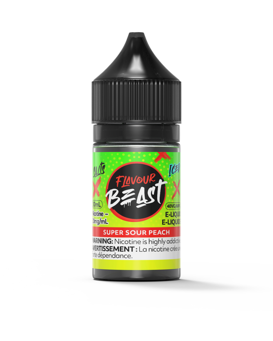 FLAVOUR BEAST SALTS 30ML Super Sour Peach / 20MG Salt Nic FLAVOUR BEAST SALTS 30ML | Downtown Smokes N Vapes