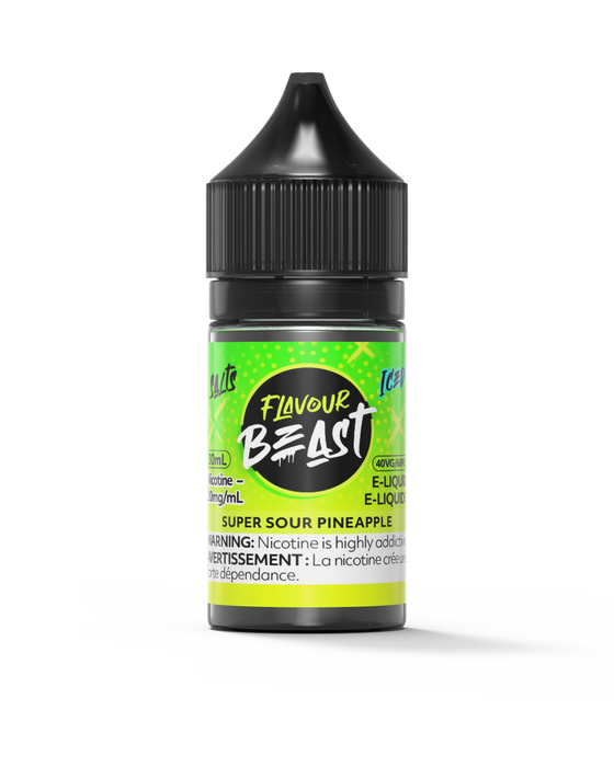 FLAVOUR BEAST SALTS 30ML Super Sour Pineapple / 20MG Salt Nic FLAVOUR BEAST SALTS 30ML | Downtown Smokes N Vapes