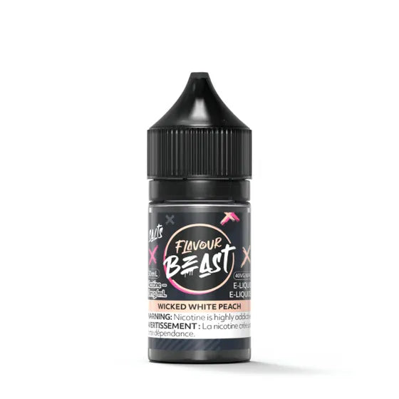 FLAVOUR BEAST SALTS 30ML Wicked White Peach / 20MG Salt Nic FLAVOUR BEAST SALTS 30ML | Downtown Smokes N Vapes