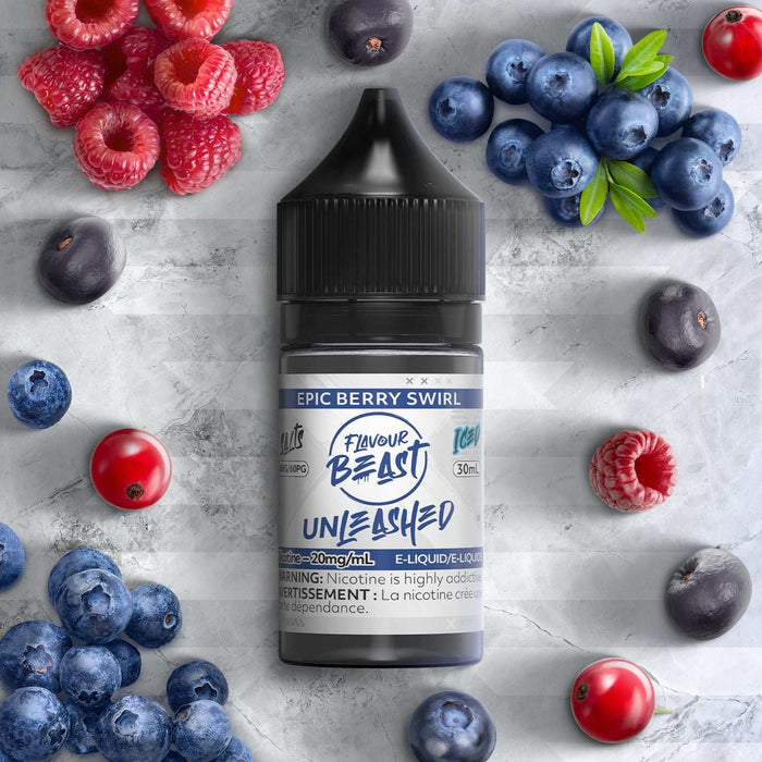 FLAVOUR BEAST UNLEASHED SALTS 30ML Epic Berry Swirl / 20MG Salt Nic FLAVOUR BEAST UNLEASHED SALTS 30ML | Downtown