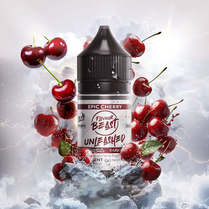 FLAVOUR BEAST UNLEASHED SALTS 30ML Epic Cherry / 20MG Salt Nic FLAVOUR BEAST UNLEASHED SALTS 30ML | Downtown Smokes N