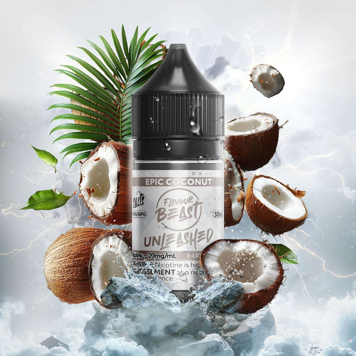 FLAVOUR BEAST UNLEASHED SALTS 30ML Epic Coconut / 20MG Salt Nic FLAVOUR BEAST UNLEASHED SALTS 30ML | Downtown Smokes N