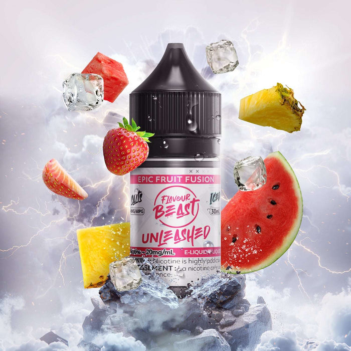 FLAVOUR BEAST UNLEASHED SALTS 30ML Epic Fruit Fusion / 20MG Salt Nic FLAVOUR BEAST UNLEASHED SALTS 30ML | Downtown