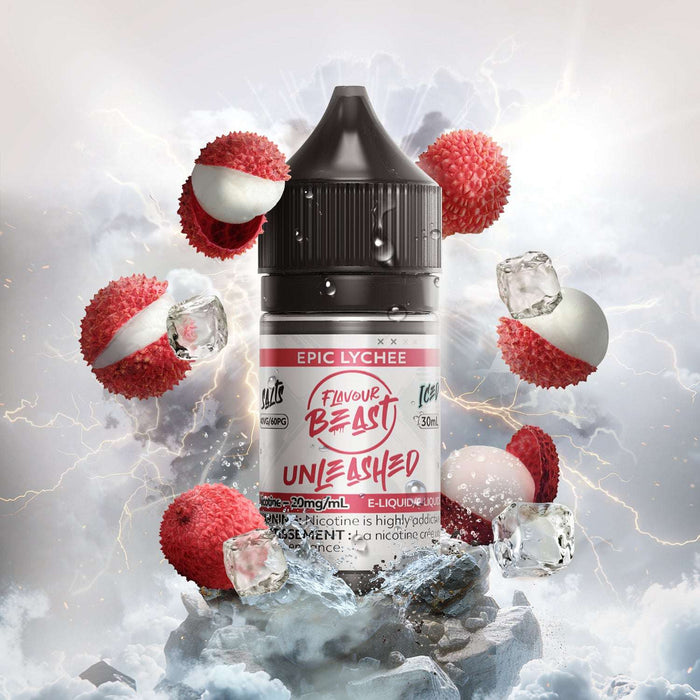 FLAVOUR BEAST UNLEASHED SALTS 30ML Epic Lychee / 20MG Salt Nic FLAVOUR BEAST UNLEASHED SALTS 30ML | Downtown Smokes N