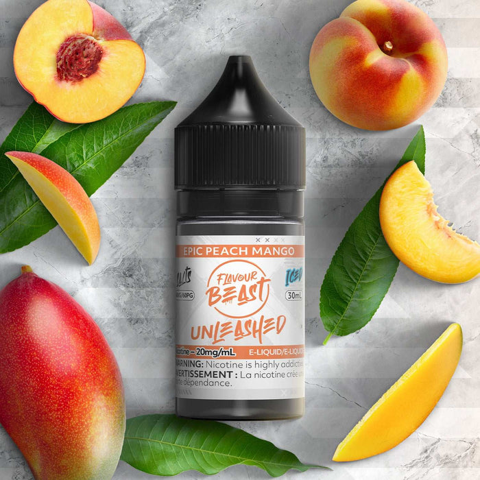 FLAVOUR BEAST UNLEASHED SALTS 30ML Epic Peach Mango / 20MG Salt Nic FLAVOUR BEAST UNLEASHED SALTS 30ML | Downtown