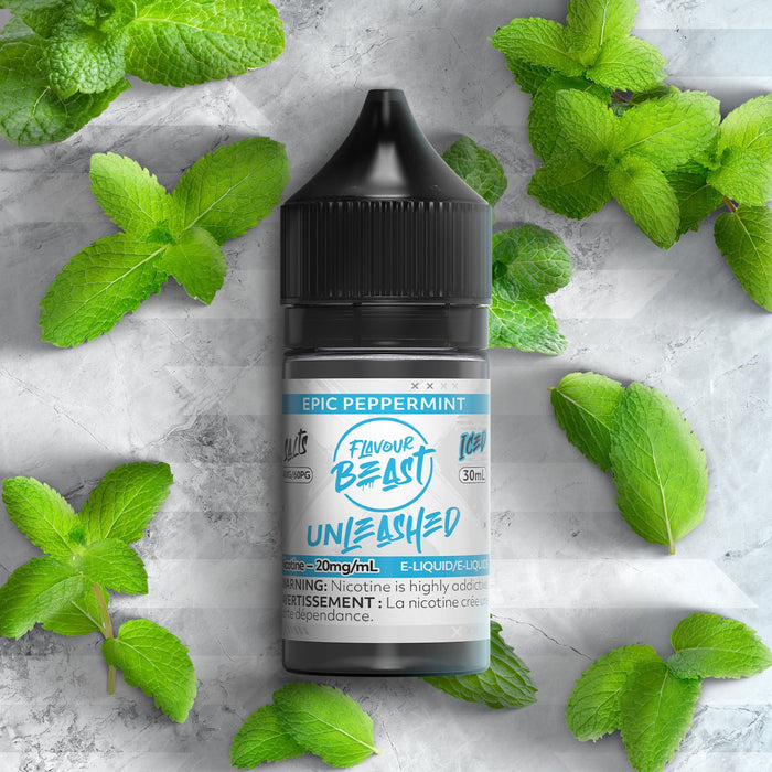 FLAVOUR BEAST UNLEASHED SALTS 30ML Epic Peppermint / 20MG Salt Nic FLAVOUR BEAST UNLEASHED SALTS 30ML | Downtown Smokes