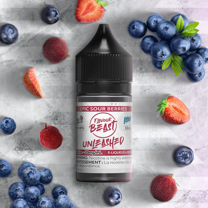 FLAVOUR BEAST UNLEASHED SALTS 30ML Epic Sour Berries / 20MG Salt Nic FLAVOUR BEAST UNLEASHED SALTS 30ML | Downtown
