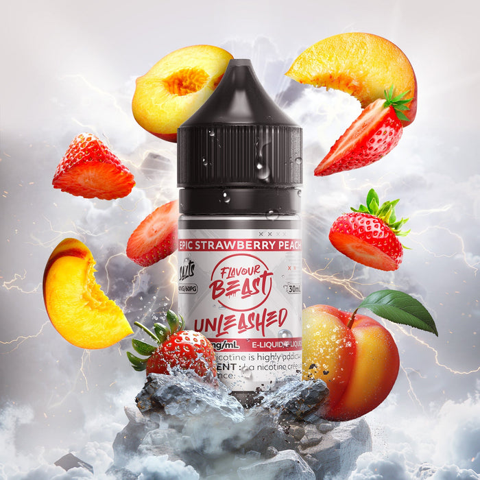 FLAVOUR BEAST UNLEASHED SALTS 30ML Epic Strawberry Peach / 20MG Salt Nic FLAVOUR BEAST UNLEASHED SALTS 30ML | Downtown