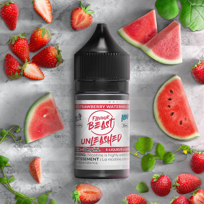 FLAVOUR BEAST UNLEASHED SALTS 30ML Epic Strawberry Watermelon / 20MG Salt Nic FLAVOUR BEAST UNLEASHED SALTS 30ML