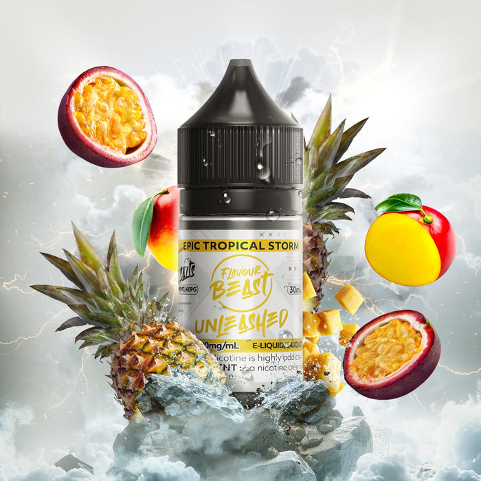 FLAVOUR BEAST UNLEASHED SALTS 30ML Epic Tropical Storm / 20MG Salt Nic FLAVOUR BEAST UNLEASHED SALTS 30ML | Downtown