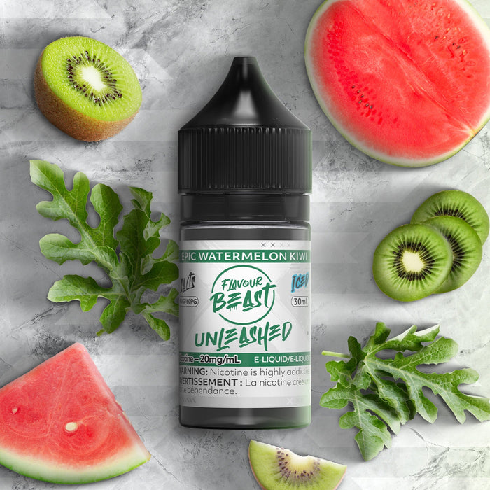FLAVOUR BEAST UNLEASHED SALTS 30ML Epic Watermelon Kiwi / 20MG Salt Nic FLAVOUR BEAST UNLEASHED SALTS 30ML | Downtown