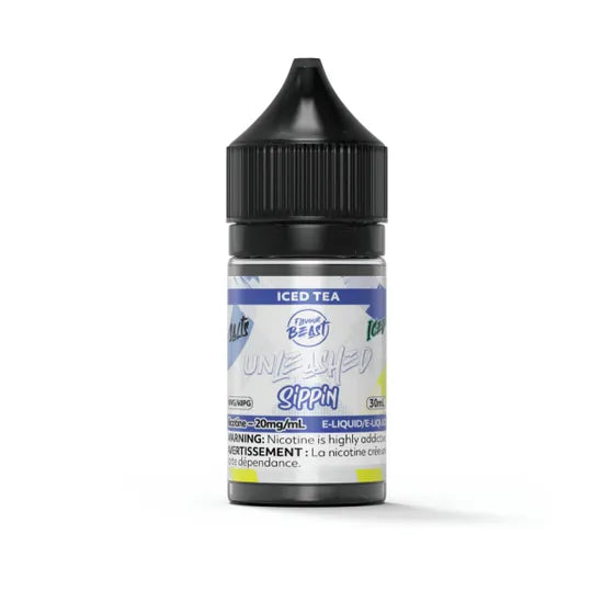 FLAVOUR BEAST UNLEASHED SIPPIN SALT 30ML Sippin Iced Tea / 20MG Salt Nic FLAVOUR BEAST UNLEASHED SIPPIN SALT 30ML