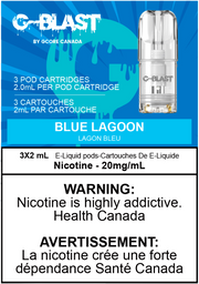 G Blast Pods by G Core Blue Lagoon / 20MG Closed Pods G Blast Pods by G Core | Downtown Smokes N Vapes