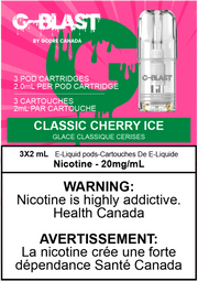 G Blast Pods by G Core Classic Cherry ICE / 20MG Closed Pods G Blast Pods by G Core | Downtown Smokes N Vapes