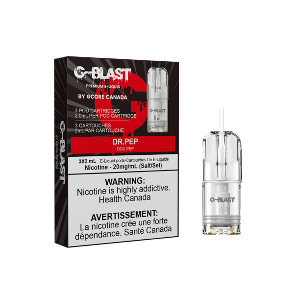 G Blast Pods by G Core Dr Pepper / 20MG Closed Pods G Blast Pods by G Core | Downtown Smokes N Vapes