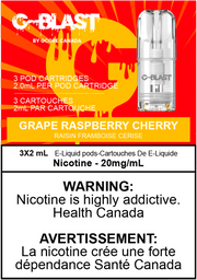 G Blast Pods by G Core Grape Raspberry Cherry / 20MG Closed Pods G Blast Pods by G Core | Downtown Smokes N Vapes