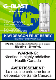 G Blast Pods by G Core Kiwi Dragon Fruit Berry / 20MG Closed Pods G Blast Pods by G Core | Downtown Smokes N Vapes