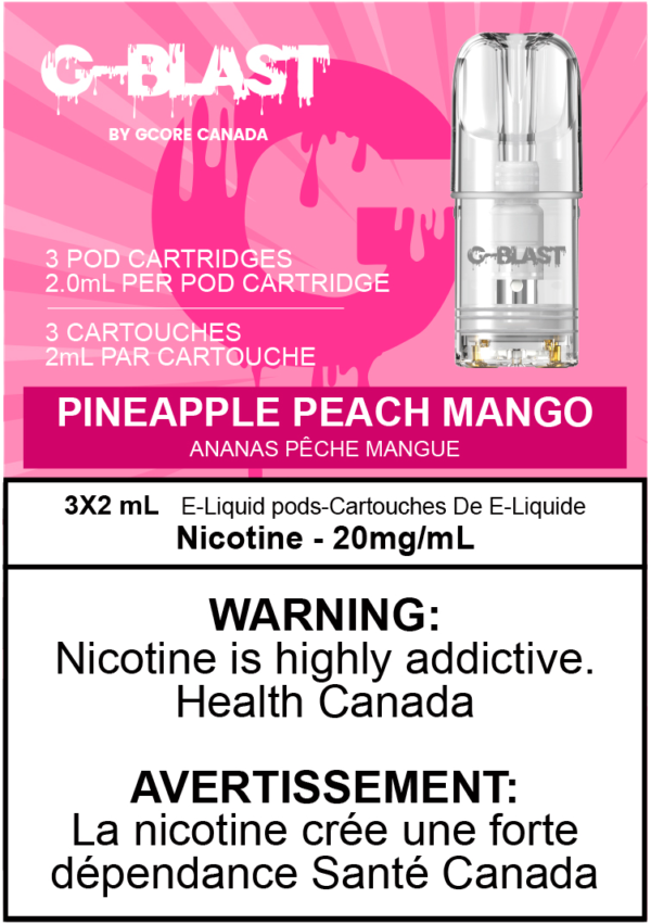 G Blast Pods by G Core Pineapple Peach Mango / 20MG Closed Pods G Blast Pods by G Core | Downtown Smokes N Vapes