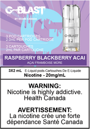G Blast Pods by G Core Raspberry Blackberry Acai / 20MG Closed Pods G Blast Pods by G Core | Downtown Smokes N Vapes