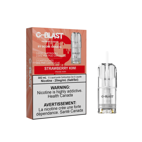 G Blast Pods by G Core Strawberry Kiwi / 20MG Closed Pods G Blast Pods by G Core | Downtown Smokes N Vapes