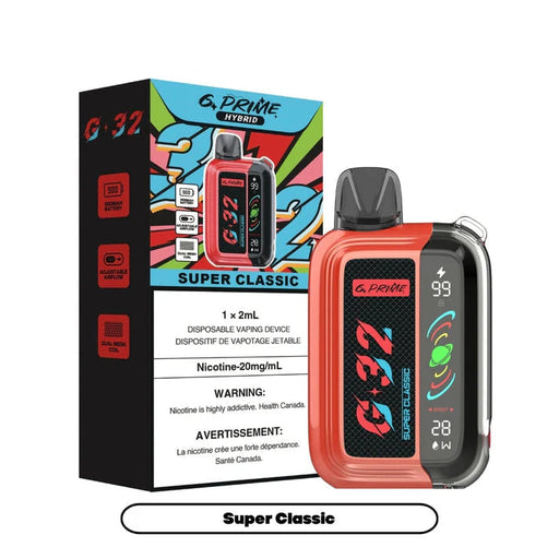 G PRIME 32 (ABT) Super classic / 20MG Intense Disposables G PRIME 32 (ABT) | Downtown Smokes N Vapes