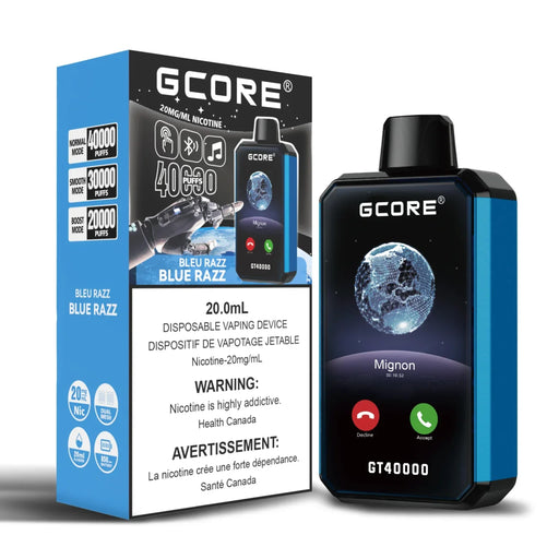 GCORE GT 40000 Blue Razz / 20MG Disposables GCORE GT 40000 | Downtown Smokes N Vapes