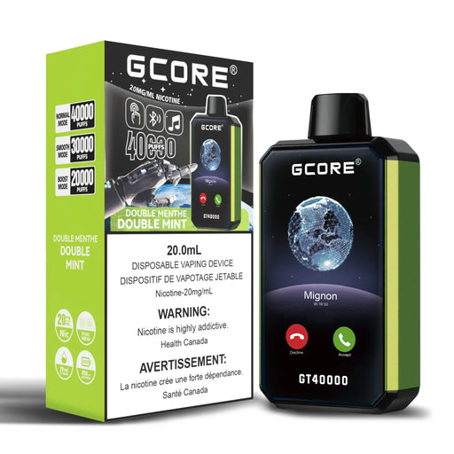 GCORE GT 40000 Double Mint / 20MG Disposables GCORE GT 40000 | Downtown Smokes N Vapes
