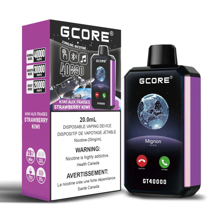 GCORE GT 40000 Strawberry Kiwi / 20MG Disposables GCORE GT 40000 | Downtown Smokes N Vapes