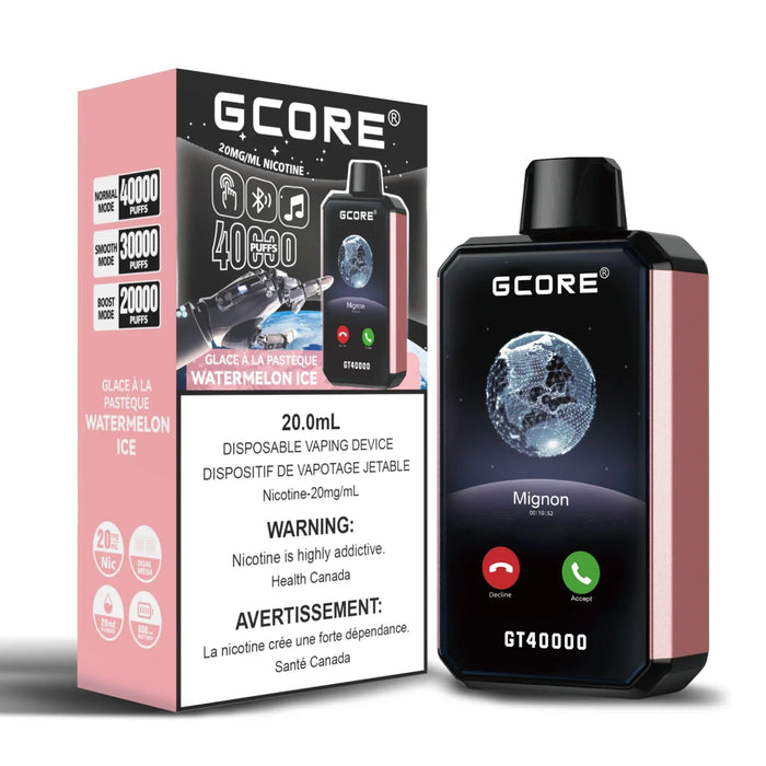 GCORE GT 40000 Watermelon Ice / 20MG Disposables GCORE GT 40000 | Downtown Smokes N Vapes