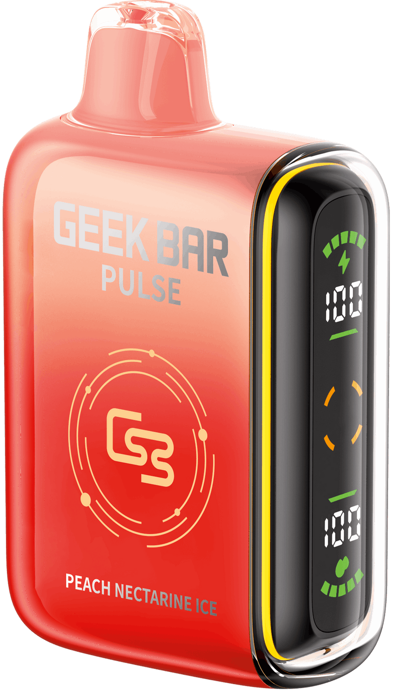 GEEK BAR PULSE 9000 PEACH NECTARINE ICE / 20MG Disposables GEEK BAR PULSE 9000 | Downtown Smokes N Vapes
