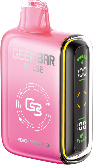 GEEK BAR PULSE 9000 PEACH PASSION ICE / 20MG Disposables GEEK BAR PULSE 9000 | Downtown Smokes N Vapes