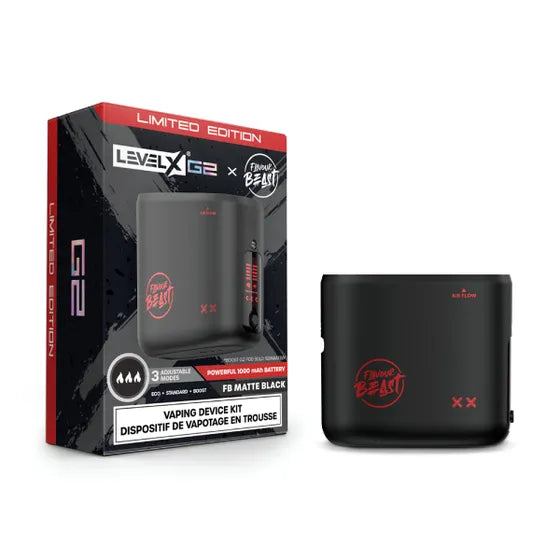 LEVEL X BOOST G2 BASE DEVICE KIT Matte Black Closed Pods LEVEL X BOOST G2 BASE DEVICE KIT | Downtown Smokes N Vapes