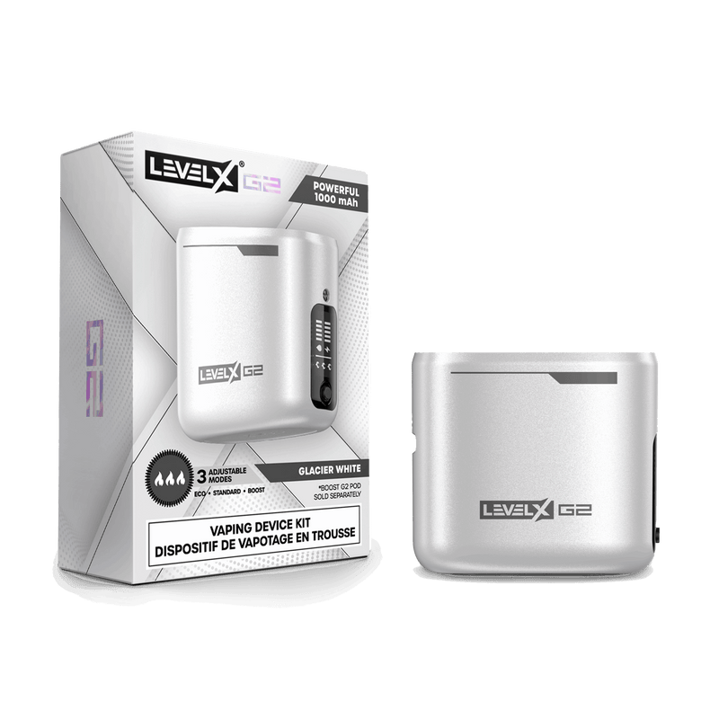 LEVEL X BOOST G2 BASE DEVICE KIT White Closed Pods LEVEL X BOOST G2 BASE DEVICE KIT | Downtown Smokes N Vapes