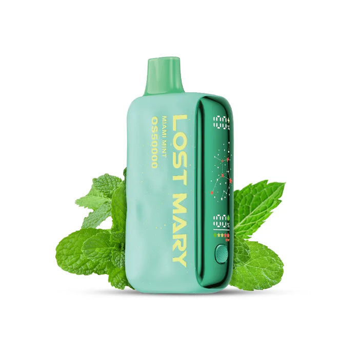 LOST MARY OS50000 50K DISPOSABLE Miami Mint / 20MG Disposables LOST MARY OS50000 50K DISPOSABLE | Downtown Smokes N