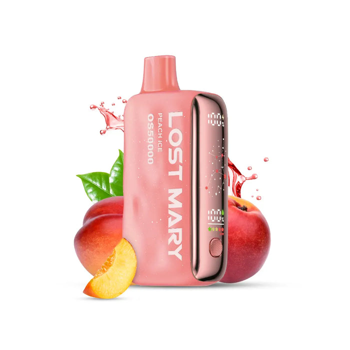 LOST MARY OS50000 50K DISPOSABLE Peach Ice / 20MG Disposables LOST MARY OS50000 50K DISPOSABLE | Downtown Smokes N Vapes