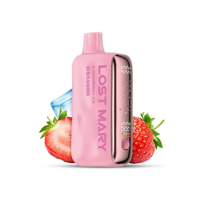 LOST MARY OS50000 50K DISPOSABLE Strawberry Ice / 20MG Disposables LOST MARY OS50000 50K DISPOSABLE | Downtown Smokes N