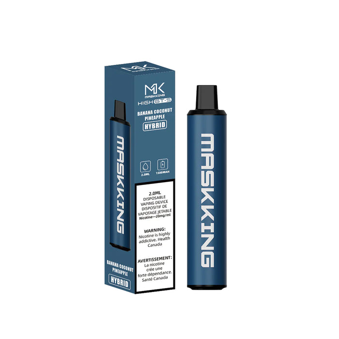 MASKKING HIGH GTS HYBRID Banana Coconut Pineapple / 20MG Intense Disposables MASKKING HIGH GTS HYBRID | Downtown Smokes