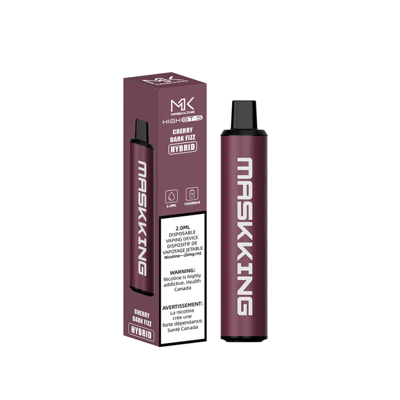 MASKKING HIGH GTS HYBRID Raspberry Dark Fizz (Raspberry Cola) / 20MG Intense Disposables MASKKING HIGH GTS HYBRID
