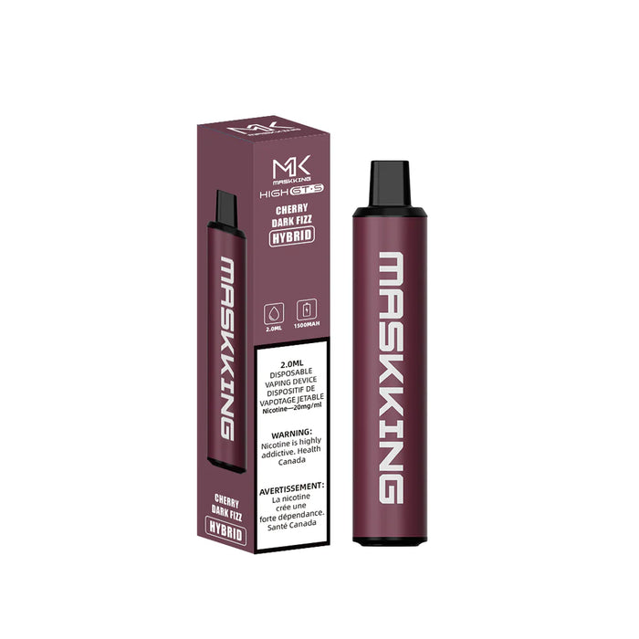 MASKKING HIGH GTS HYBRID Raspberry Dark Fizz (Raspberry Cola) / 20MG Intense Disposables MASKKING HIGH GTS HYBRID