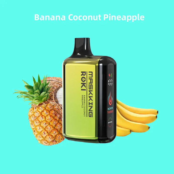 MASKKING ROKI 15K Banana Coconut Pineapple / 20MG HYBRID Disposables MASKKING ROKI 15K | Downtown Smokes N Vapes