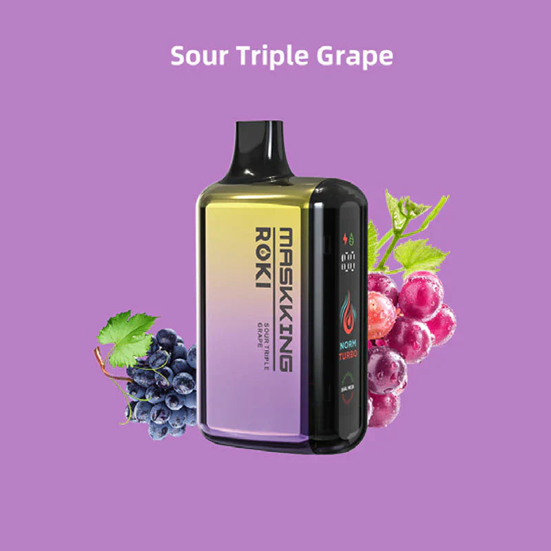 MASKKING ROKI 15K Sour Triple Grape / 20MG HYBRID Disposables MASKKING ROKI 15K | Downtown Smokes N Vapes